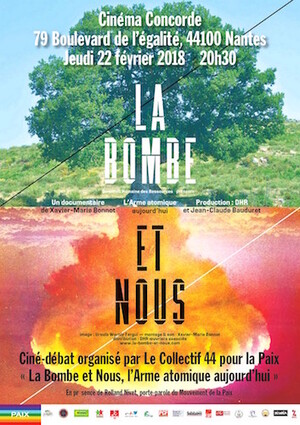 Projection-débat autour du film «<small class="fine d-inline"> </small>La Bombe et Nous<small class="fine d-inline"> </small>», à Nantes (Loire-Atlantique) 