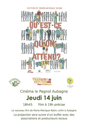 Projection du film «<small class="fine d-inline"> </small>Qu'est ce qu'on attend<small class="fine d-inline"> </small>?<small class="fine d-inline"> </small>», à Aubagne (Bouches-du-Rhône)