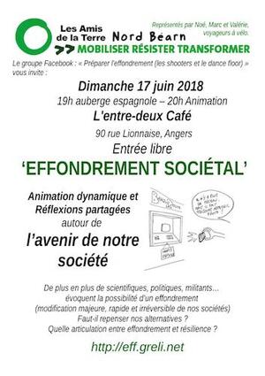 Rencontres autour de l'Effondrement sociétal, à Angers (Maine-et-Loire)