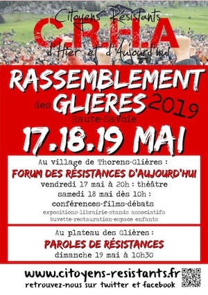 Rassemblement des Glières, à Thorens-Glières (Haute-Savoie)