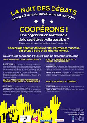 Une organisation horizontale de la société est-elle possible<small class="fine d-inline"> </small>? nuit de débat à Paris