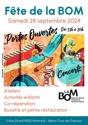 Fête de la Bibliothèque d'objets de Montreuil (<span class="caps">BOM</span>) (Seine-Saint-Denis)