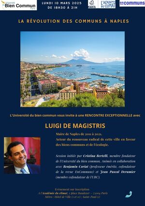 «<small class="fine d-inline"> </small>La révolution des communs à Naples<small class="fine d-inline"> </small>», rencontre à Paris