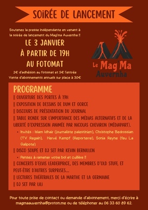 Lancement du journal indépendant Mag'Ma Auvernha (Clermont-Ferrand)