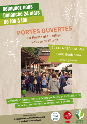 Journée portes ouvertes de la Ferme et de l'Ecolieu, à Boofzheim (Bas-Rhin)