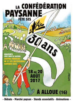 Les 30 ans de la Confédération paysanne à Alloue (Charente)