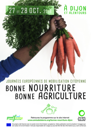 «<small class="fine d-inline"> </small>Bonne nourriture, bonne agriculture<small class="fine d-inline"> </small>», mobilisation pour une autre <span class="caps">PAC</span>, à Dijon (Côte-d'Or) et alentour