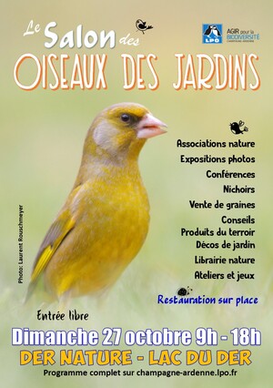 Salon des oiseaux des jardins, au lac du Der-Chantecoq (Marne/Haute-Marne)