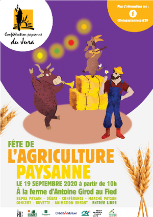Fête paysanne 2020 de la Conf'39, au Fied (Jura)