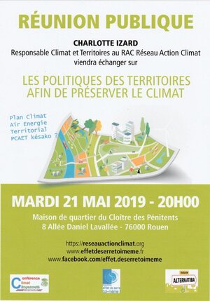 Les alternatives territoriales pour sauver le climat, rencontre-débat à Rouen (Seine-Maritime) 