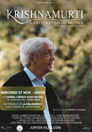 «<small class="fine d-inline"> </small>Krishnamurti : la révolution du silence<small class="fine d-inline"> </small>», avant-première à Paris