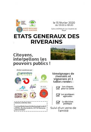 États généraux des riverains de Gironde, à Blaye (Gironde)