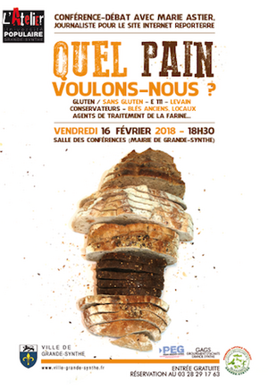 Conférence «<small class="fine d-inline"> </small>Quel pain voulons-nous<small class="fine d-inline"> </small>?<small class="fine d-inline"> </small>», à Grande-Synthe (Nord)