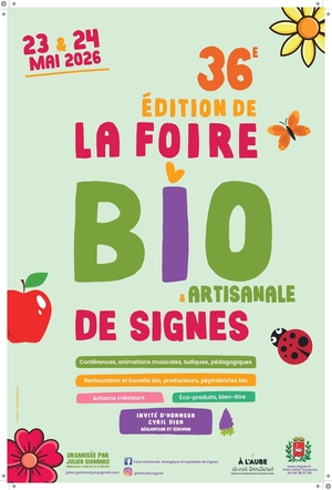«<small class="fine d-inline"> </small>36<sup class="typo_exposants">e</sup> foire bio de Signes<small class="fine d-inline"> </small>» (Var)