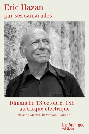 Éric Hazan par ses camarades, hommage à Paris