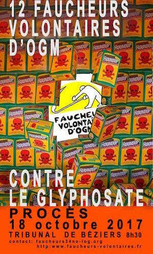 Procès du glyphosate, conférence à Béziers (Hérault)