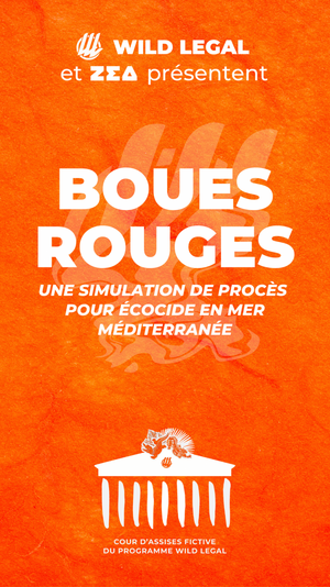 Boues rouges, une simulation de procès pour écocide en mer, à Pantin (Seine-Saint-Denis)