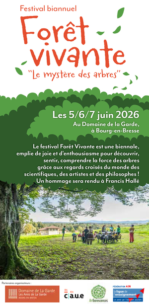 «<small class="fine d-inline"> </small>Festival Forêt vivante<small class="fine d-inline"> </small>», à Bourg-en-Bresse (Ain)
