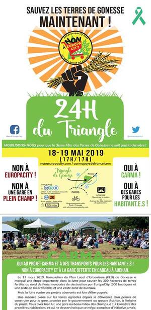 24h du Triangle - Sauvez les Terres de Gonesse <span class="caps">MAINTENANT</span><small class="fine d-inline"> </small>! à Gonesse (Val-d'Oise)