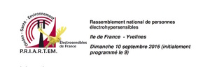 Rassemblement national des Électrosensibles de France, à Rambouillet (Yvelines)