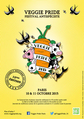 15<sup class="typo_exposants">e</sup> édition de la Veggie Pride, à Paris