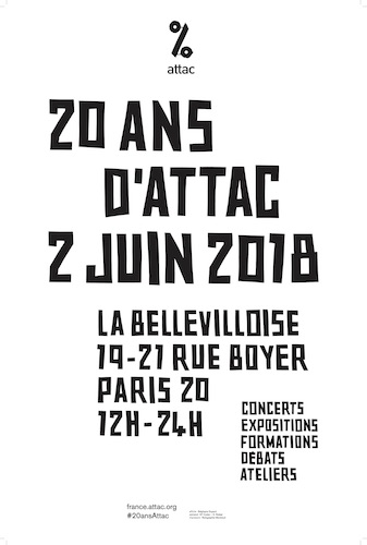 Attac fête ses 20 ans, à Paris