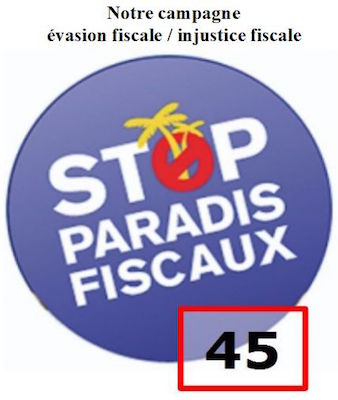 Journée d'action contre l'évasion fiscale à Orléans (Loiret)