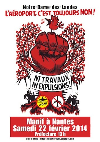 A Nantes, le 22 février, manifestation : «<small class="fine d-inline"> </small>L'aéroport, c'est toujours non<small class="fine d-inline"> </small>!<small class="fine d-inline"> </small>»