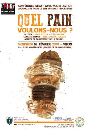 Conférence «<small class="fine d-inline"> </small>Quel pain voulons-nous<small class="fine d-inline"> </small>?<small class="fine d-inline"> </small>», à Grande-Synthe (Nord)