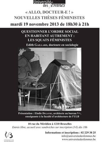 Conférence sur les squats féministes
