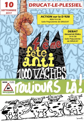 4<sup class="typo_exposants">e</sup> fête des anti 1000 vaches, à Drucat (Somme)
