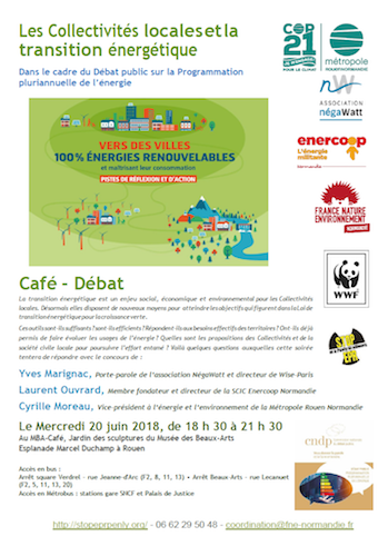 Les collectivités locales et la transition énergétique, conférence à Rouen (Seine-Maritime)