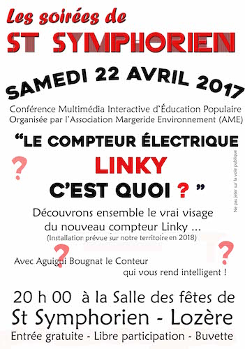 «<small class="fine d-inline"> </small>Le compteur Linky, c'est quoi<small class="fine d-inline"> </small>?<small class="fine d-inline"> </small>» à Saint-Symphorien (Lozère)