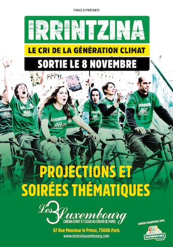 Irrintzina, le cri de la génération climat, soirées de projection et de débat à Paris