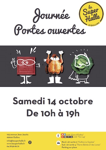 Journée portes ouvertes de la Super Halle, à Oullins (métropole de Lyon)