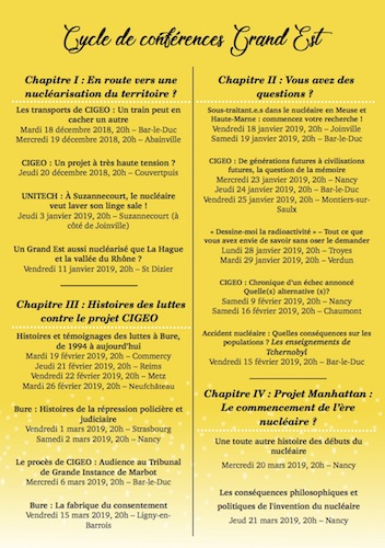 Cycle de conférences Grand Est : «<small class="fine d-inline"> </small>Voyage vers un avenir non atomique<small class="fine d-inline"> </small>»