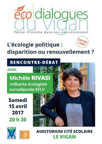 L'écologie politique : disparition ou renouvellement<small class="fine d-inline"> </small>? rencontre-débat avec Michèle Rivasi au Vigan (Gard)