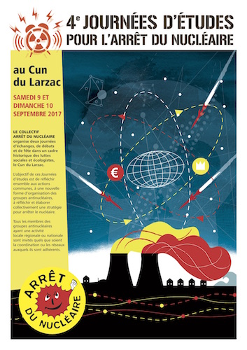 4<sup class="typo_exposants">es</sup> Journées d'études pour l'arrêt du nucléaire, à Millau (Aveyron)