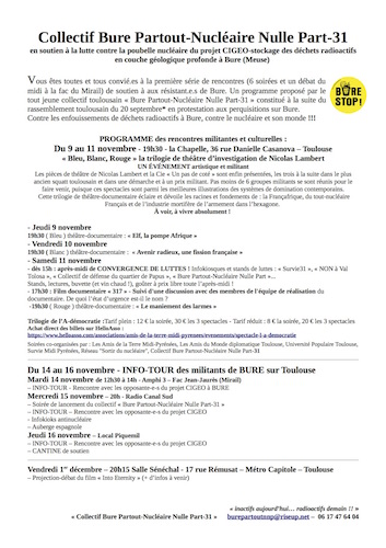 «<small class="fine d-inline"> </small>Bleu, Blanc, Rouge<small class="fine d-inline"> </small>» la trilogie de théâtre d'investigation de Nicolas Lambert, en soutien à Bure, à Toulouse