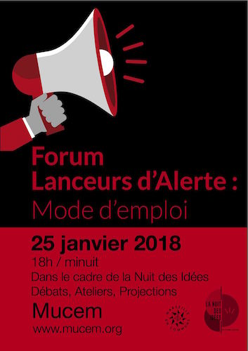 Forum des lanceurs d'alerte : mode d'emploi, à Marseille (Bouches-du-Rhône)
