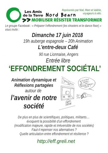 Rencontres autour de l'Effondrement sociétal, à Angers (Maine-et-Loire)