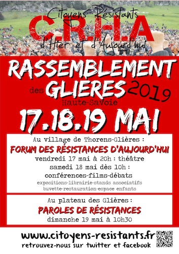 Rassemblement des Glières, à Thorens-Glières (Haute-Savoie)