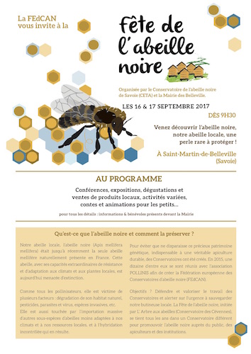 Fête de l'abeille noire, à Saint-Martin-de-Belleville (Savoie)