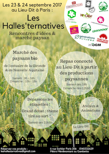 1<sup class="typo_exposants">re</sup> édition des Halles'ternatives, à Paris