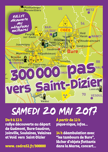 Contre la poubelle nucléaire Cigéo, 300 000 pas vers Saint-Dizier (Haute-Marne)