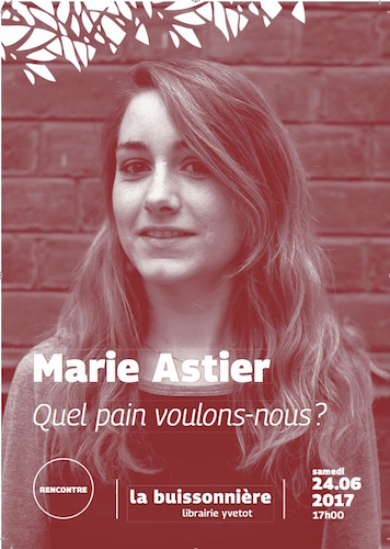 Présentation du livre «<small class="fine d-inline"> </small>Quel pain voulons-nous<small class="fine d-inline"> </small>?<small class="fine d-inline"> </small>», à Yvetot (Seine-Maritime)