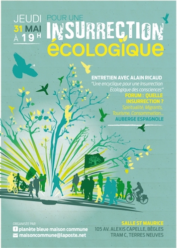 «<small class="fine d-inline"> </small>Pour une insurrection écologique<small class="fine d-inline"> </small>», rencontre-forum à Bègles (Gironde)