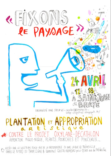 Manifestation contre l'implantation d'un Décathlon à Saint-Jean-de-Braye (Loiret)