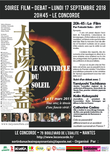 Projection-débat «<small class="fine d-inline"> </small>Le couvercle du soleil<small class="fine d-inline"> </small>», à Nantes (Loire-Atlantique)