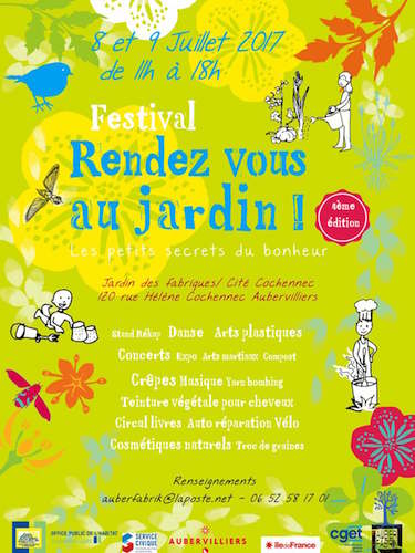 4<sup class="typo_exposants">e</sup> Festival Rendez-vous au jardin<small class="fine d-inline"> </small>! à Aubervilliers (Seine-Saint-Denis)